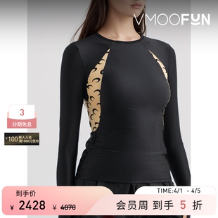 MARINE 春夏女分层式 印花弹力平纹布上衣打底衫 SERRE