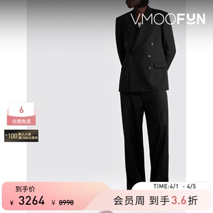 Raf Simons 秋冬男褶裥羊毛混纺直筒裤 秒杀