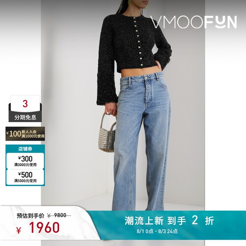 【反季特惠】Paco  Rabanne 秋冬女金属感针织开襟衫