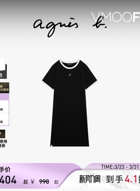 agnès b.女装 SPORT b. Dino 短袖连身裙休闲长裙