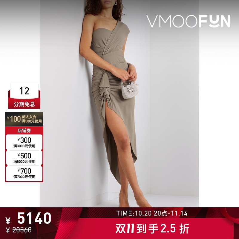 【折扣】Alexandre Vauthier 早春女解构荷叶边连衣裙