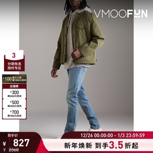 修身 男士 FRAME 仿旧蓝色牛仔裤 折扣