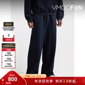 阔腿品牌标志印花棉质平纹布运动裤 男士 折扣 032c