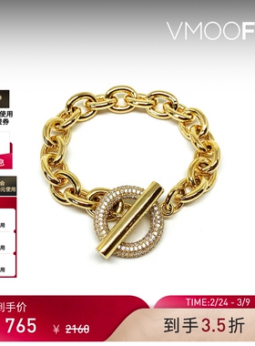 【38开门红】NUMBERING 女黄铜镀16K金手链