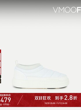 【D11折扣】Moon Boot 女舒适人造皮革边饰尼龙便鞋休闲鞋