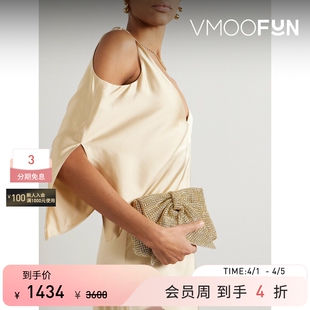 Loeffler Randall 女蝴蝶结罗缎手拿包 礼物