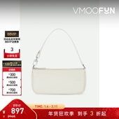 女白色亮面皮革单肩包 FAR 新年礼物