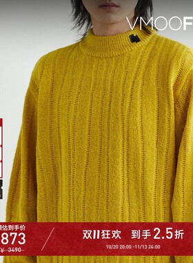 【D11折扣】Ader Error 男女同款秋宽松品牌标志针织毛衣
