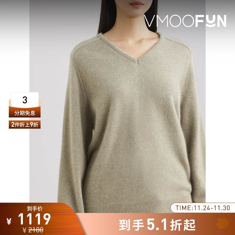 【折扣】AMOMENTO 秋冬女浣熊毛混纺毛衣