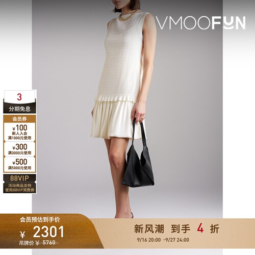 【折扣】Proenza Schouler White Label 女细褶绉纱连衣裙