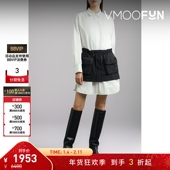 连衣裙 女软壳面料拼接迷你长袖 折扣 Juun.J