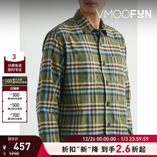 【折扣】Oliver Spencer男宽松格纹棉质衬衫