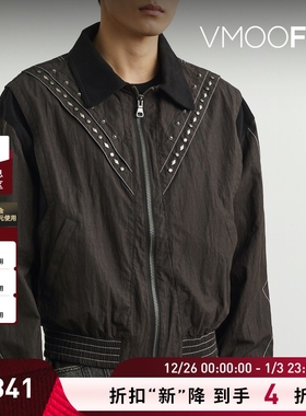 【折扣】Andersson Bell 秋冬男带缀饰明线细节棉质混纺夹克外套