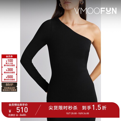 【D11抢先秒杀】Victoria Beckham 早春女单肩弹力针织上衣