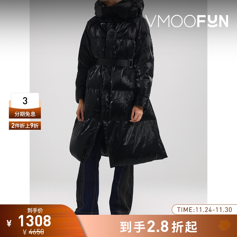 【折扣】STAFFONLY 男配腰带大廓形鸭绒羽绒服外套