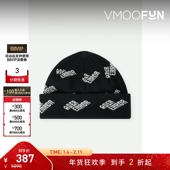 女针织混纺黑色毛线帽 Error 新年礼物 Ader