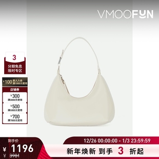 Far女士纯色简约款 皮革手提包单肩包 新年礼物