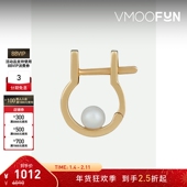 单只 女10K金珍珠圆环耳环 折扣 HIROTAKA