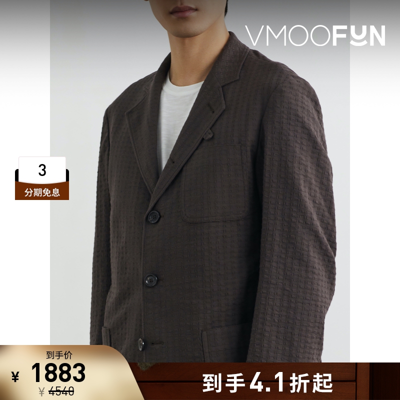 【折扣】Oliver Spencer男士纹理棉质混纺西装外套