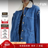 折扣 Mother Pearl 秋冬女带缀饰牛仔外套