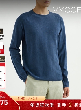 【折扣】Rag＆Bone  春夏男纯棉平纹布长袖T恤