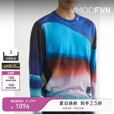 Paul Smith 秋冬男印花棉质针织衫