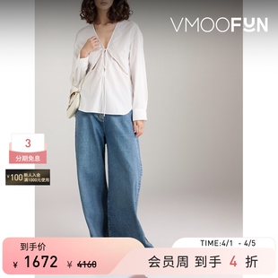 春夏女系带细节挖剪棉质春夏女衫 ESBER CHRISTOPHER