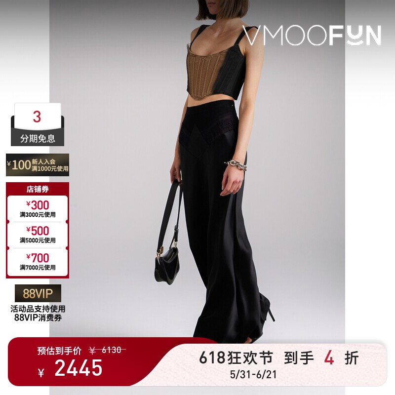 【618狂欢】Mugler 夏女弹力渐变色牛仔布紧身胸衣式短款上衣
