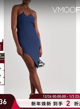 【折扣】ALIX NYC女士解构挂脖领短裙连衣裙