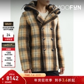 Lanvin男士 折扣 格纹羊毛外套