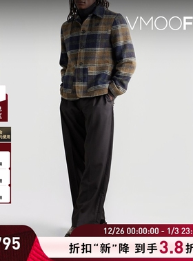 【折扣】Oliver Spencer 男秋冬衬衫式格纹法兰绒夹克外套