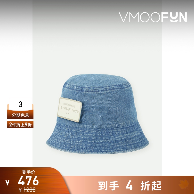 【折扣】YCH 女带缀饰海岛度假牛仔渔夫帽