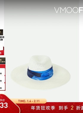 【新年礼物】EUGENIA KIM女士缎布边饰汉麻混纺遮阳帽