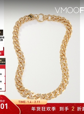 【折扣】Rosantica 女金色粗链金属项链