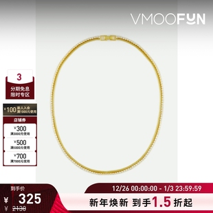 Kenneth Jay 女士金色黄铜镀14K金项链 Lane 新年礼物