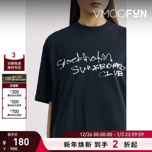 【折扣】Stockholm Surfboard Club 女印花T恤