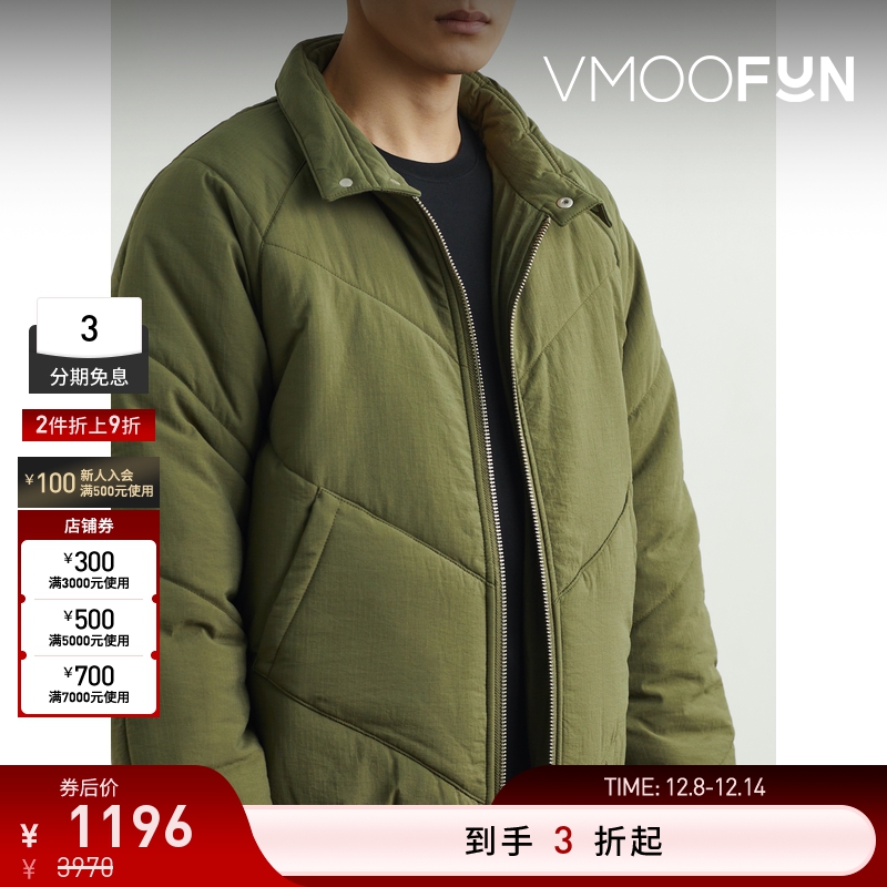 【折扣再降】YMC 冬季男宽松绗缝格子布夹克