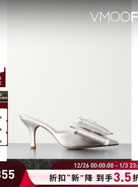 【折扣】LOEFFLER RANDALL女士蝴蝶结缎布高跟鞋