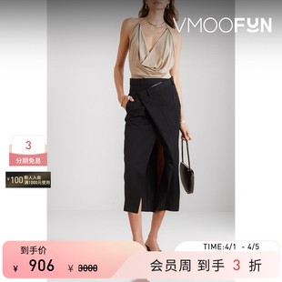 春夏女露背垂坠挂脖连体衣 GAUGE81