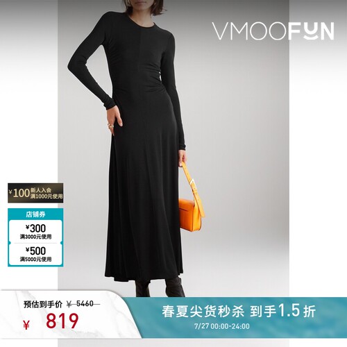 【秒杀】Proenza Schouler 春夏女士露背平纹布超长连衣裙