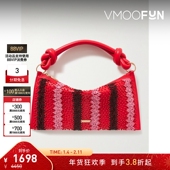 CULT 新年礼物 GAIA女士珠饰皮革微迷你单肩包