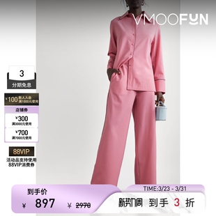 式 女芭比粉色绉纱衬衫 睡衣 夏季 Sleeper