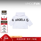折扣 MM6 Maison Margiela 女童印花棉质连帽卫衣
