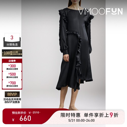 【限时折上9折】REMAIN BIRGER CHRISTENSEN春夏女士连衣裙小黑裙