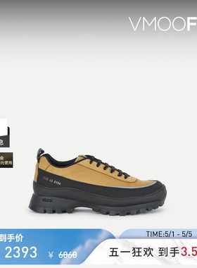 COMMON PROJECTS 男黄色人造皮革绒面革厚底运动鞋