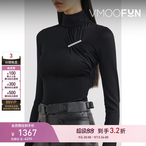 【早秋特惠】1017 ALYX 9SM 女带缀饰高领女衫打底衫
