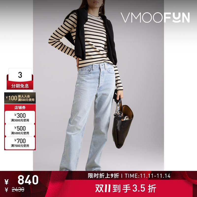 【折扣】CITIZENS OF HUMANITY女士中腰直筒牛仔裤