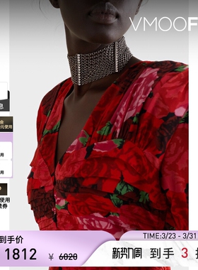 【礼物】Alessandra Rich 女魅力酷感项圈式项链