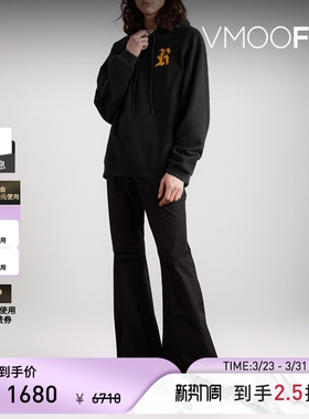 【季末折扣】Raf Simons 秋冬男大廓形刺绣棉质连帽卫衣