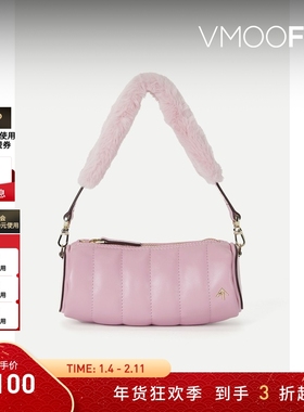 【折扣】MANU Atelier 女精品手工淡粉皮革单肩包